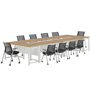 ECO NEOⅡ 연결식 회의용 테이블 목제가림판 사무실 회의실 연결형