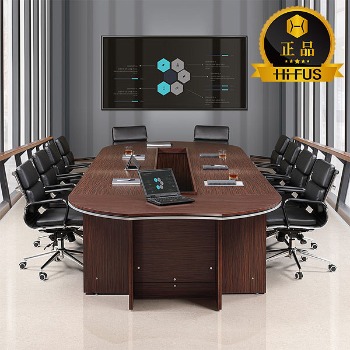 하이퍼스 흑단 클레버 연결식 회의용 테이블 ㅁ자형 B타입 사무실 중역용 회의실 연결형