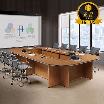 하이퍼스 티크 클레버 연결식 회의용 테이블 ㅁ자형 A타입 사무실 중역용 회의실 연결형