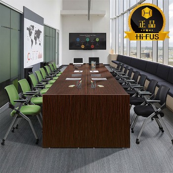 하이퍼스 흑단 클레버 연결식 회의용 테이블 일자형  사무실 중역용 회의실 연결형