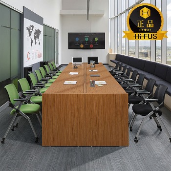 하이퍼스 티크 클레버 연결식 회의용 테이블 일자형 사무실 중역용 회의실 연결형