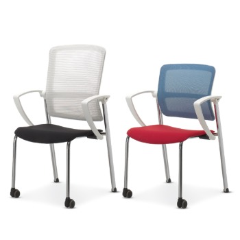 EZ D10 디텐 화이트 회의용 의자 (화물) 사무용 학생용 기능성