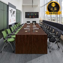 하이퍼스 흑단 클레버 연결식 회의용 테이블 일자형  사무실 중역용 회의실 연결형