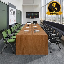 하이퍼스 티크 클레버 연결식 회의용 테이블 일자형  사무실 중역용 회의실 연결형