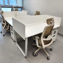 DHF 라인 책상 목재가림판 사무실 컴퓨터 사무용